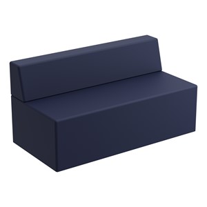 Modern Low Back Soft Seating Sofa w/o Arms