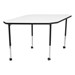 Structure Series Large Diamond Mobile Collaborative Table w/ Whiteboard Top