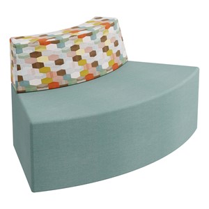 Modern Low Back Soft Seating Outer Curve w/o Arms