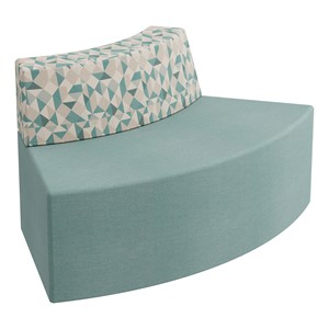 Modern Low Back Soft Seating Outer Curve w/o Arms