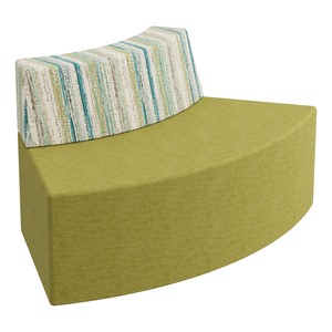 Modern Low Back Soft Seating Outer Curve w/o Arms