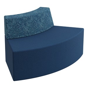Modern Low Back Soft Seating Outer Curve w/o Arms