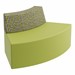 Modern Low Back Soft Seating Outer Curve w/o Arms