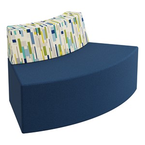 Modern Low Back Soft Seating Outer Curve w/o Arms