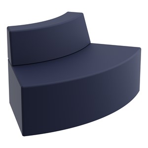 Modern Low Back Soft Seating Outer Curve w/o Arms