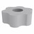 Shapes Series II Vinyl Soft Seating - 6 Point Gear Shape (12" H) - Light Gray