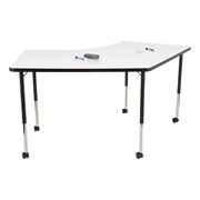 Structure Series Boomerang Mobile Collaborative Whiteboard Table