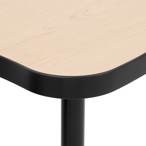 Structure Series Diamond Mobile Collaborative Table w/ Laminate Top - Edge