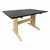 Art Table w/ Black High-Pressure Laminate Top