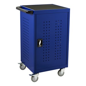 Structure Series 30-Device Tablet Charging Cart w/ Electric - Blue