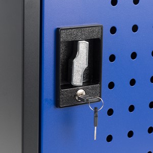 Shapes Series 30-Device Charging Cart w/ Electronic Lock & Pull-Out Shelves - Lock