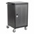 Shapes Series 30-Device Charging Cart w/ Electronic Lock & Pull-Out Shelves - Black & Charcoal