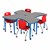 Accent Series Amoeba Collaborative Table  - Set of Four