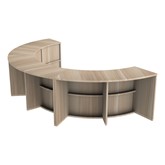 Shapes Series Curved Media Table Half Circle