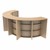 Shapes Series Curved Media Table Half Circle - 42" H