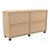 Shapes Series Straight Mobile Shelving (Four Openings) - Rear View