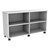 Shapes Series Straight Mobile Shelving (Four Openings) - White