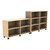 Shapes Series Straight Mobile Shelving Units (Four Openings & Two Openings)