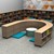 Shapes Series Straight & Curved Mobile Shelving Units