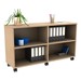 Shapes Series Straight Mobile Shelving (Four Openings)