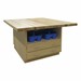 Four-Student Art Workstation w/ Hard Maple Top & Tote Trays Caddies