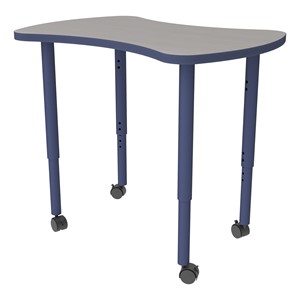 Shapes Accent Series Bowtie Collaborative Table - Cosmic Strandz Top w/ Navy Legs