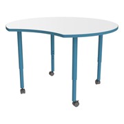 Accent Series Crescent Collaborative Whiteboard Table