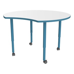 Accent Series Crescent Collaborative Whiteboard Table