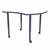 Shapes Accent Series Crescent Collaborative Table w/ Whiteboard Top - Navy