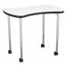 Structure Series Bow-Tie Mobile Collaborative Table w/ Whiteboard Top