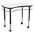 Structure Series Bow-Tie Mobile Collaborative Table w/ Whiteboard Top