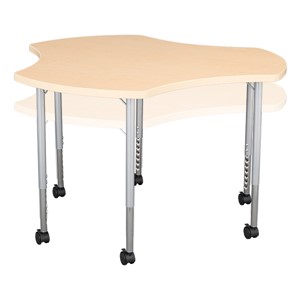 Crescent & Cog Mobile Collaborative Table Set - Cog - Adjustability