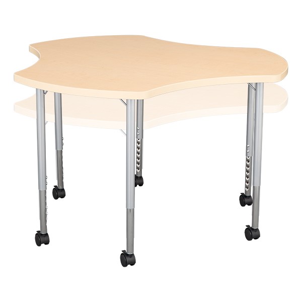 Bow Tie & Cog Mobile Collaborative Table Set - Cog - Adjustability