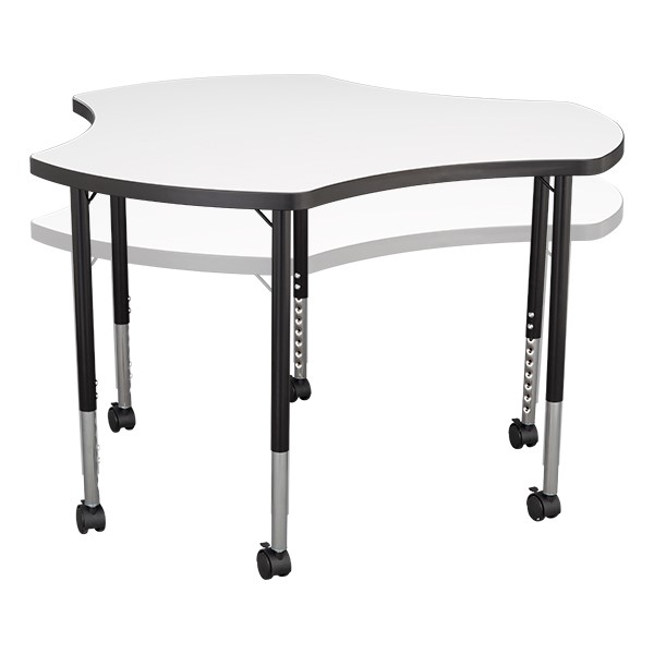 Structure Series Cog Mobile Collaborative Table w/ Whiteboard Top