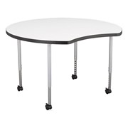 Structure Series Crescent Mobile Collaborative Whiteboard Table