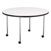 Structure Series Round Mobile Collaborative Whiteboard Table