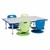 Shapes Series Swivel Floor Chair - Shown with Floor Table (Not included)