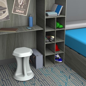 Indoor/Outdoor Plastic EasyRock Stool (Pack of Two)