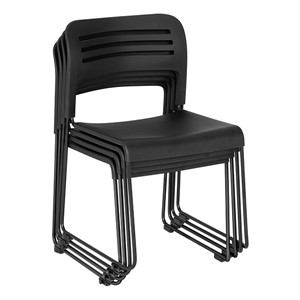 Wave Back Stack Chair - Stacked