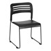Wave Back Vinyl Seat Stack Chair