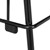 Wave Back Vinyl Seat Café Height Stack Chair - Frame - Detail