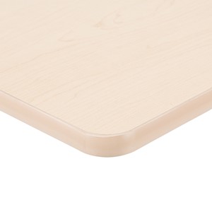 Shapes Series Sit-to-Stand Desk - Maple Edge