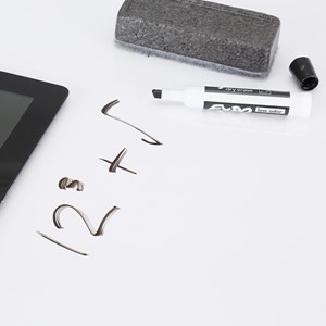 Shapes Series Sit-to-Stand Desk - Whiteboard
