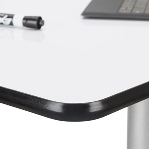 Shapes Series Sit-to-Stand Desk - Whiteboard Edge