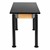 Adjustable-Height Science Lab Table w/ Black Legs & Chemical Resistant Top (24" W x 48" L)