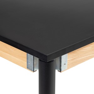 Adjustable-Height Science Table w/ Black Legs & Chemical Resistant Top (30" W x 60" L)