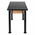 Adjustable-Height Science Lab Table w/ Black Legs & Chemical Resistant Top (24" W x 54" L)