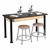 Adjustable-Height Science Lab Table w/ Black Legs & Chemical Resistant Top (24" W x 54" L)
