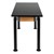 Adjustable-Height Science Lab Table w/ Chemical Resistant Top & Black Legs