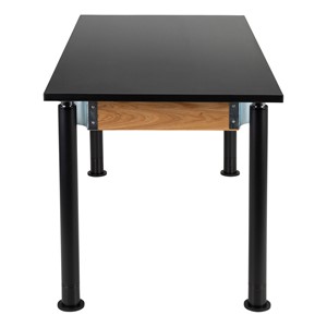 Adjustable-Height Science Table w/ Black Legs & Chemical Resistant Top (30" W x 60" L)